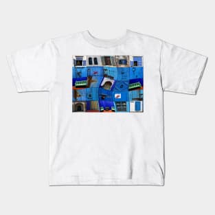 MOROCCAN COLOUR ME BLUE Kids T-Shirt